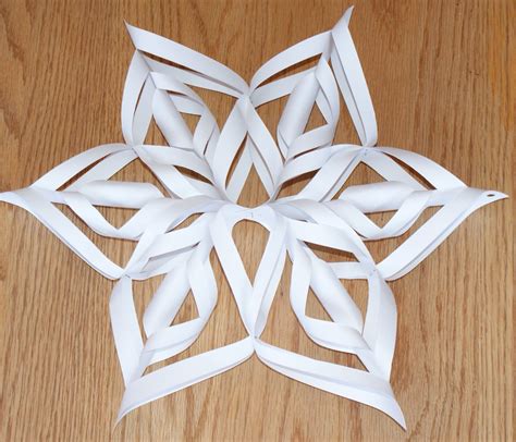 Printable 3d Snowflake Template