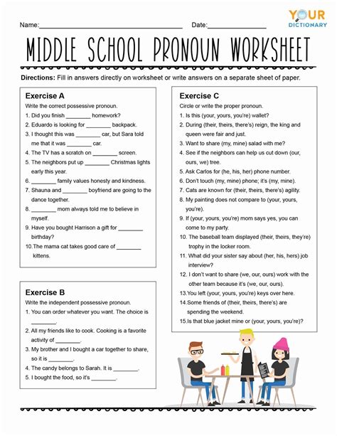 Printable Activities For Middle Schoolers