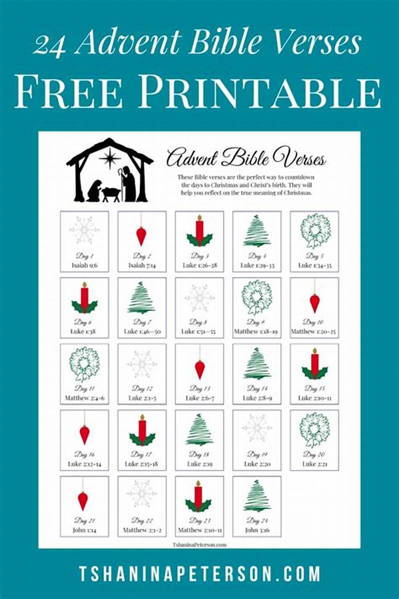Printable Advent Scriptures