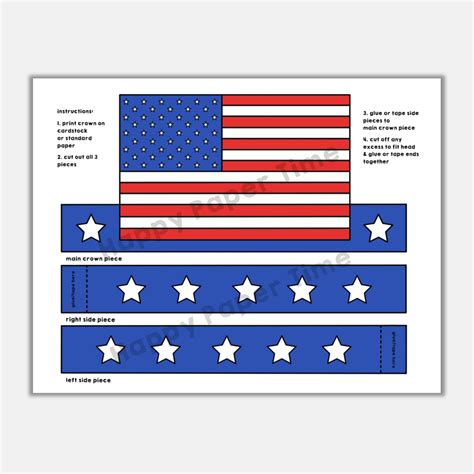 Printable American Flag Craft