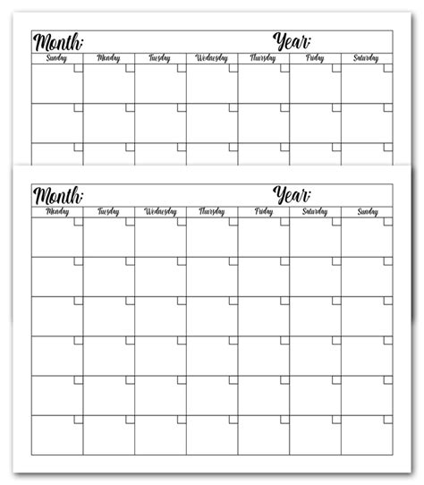 Printable And Editable Calendar