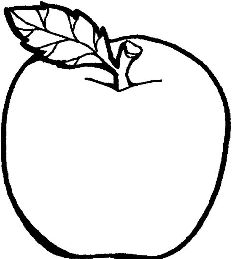 Printable Apple Coloring Pages
