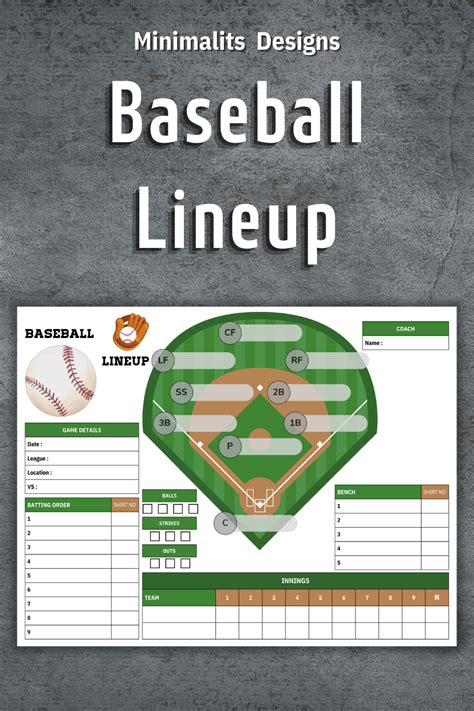 Printable Baseball Lineup