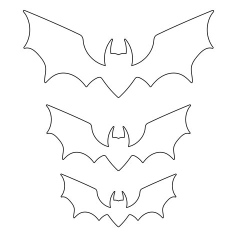 Printable Bat Stencils