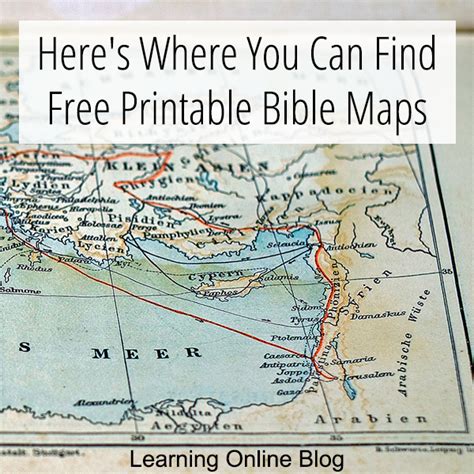 Printable Bible Maps