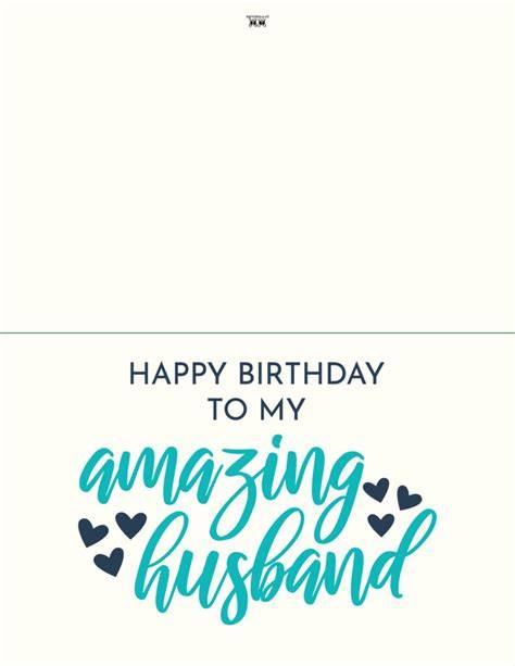 Printable Birthday Cards For Husband Free