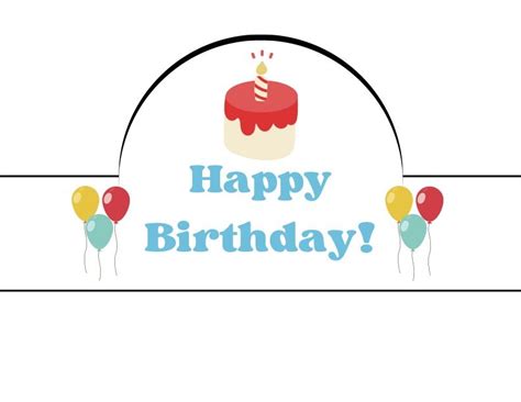 Printable Birthday Hat Template