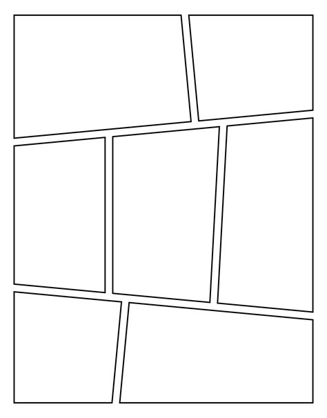 Printable Blank Comic Book Pages