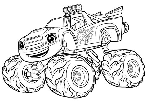 Printable Blaze Coloring Pages