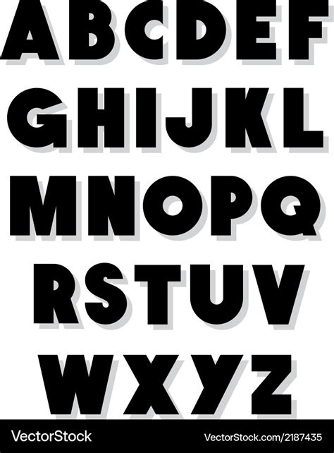 Printable Bold Alphabet Letters