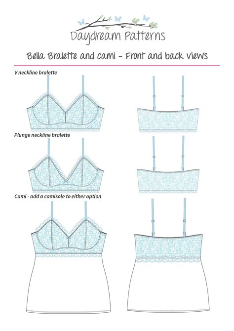 Printable Bralette Pattern