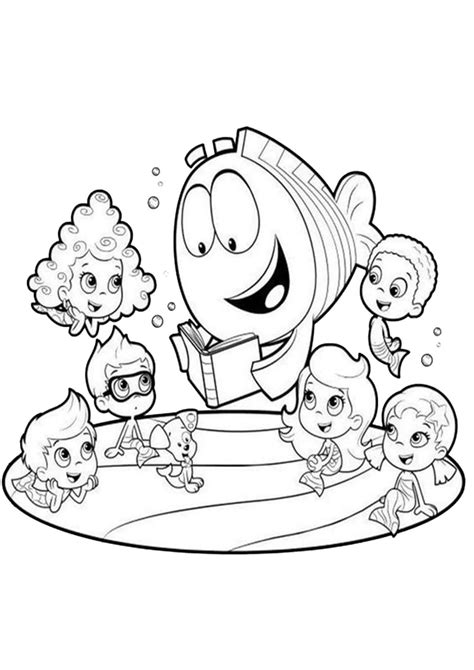 Printable Bubble Guppies Coloring Pages