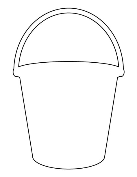 Printable Bucket Template