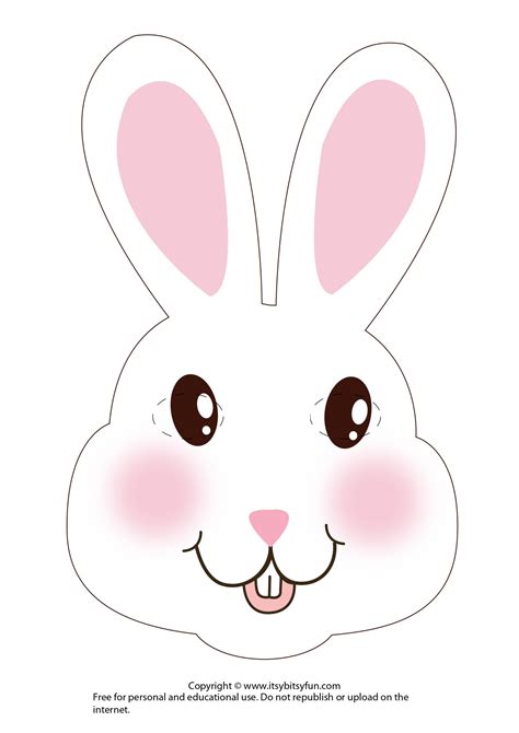 Printable Bunny Face