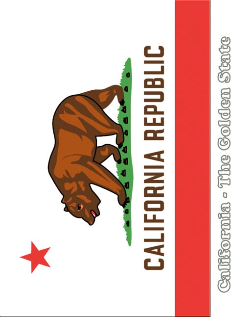 Printable California Flag