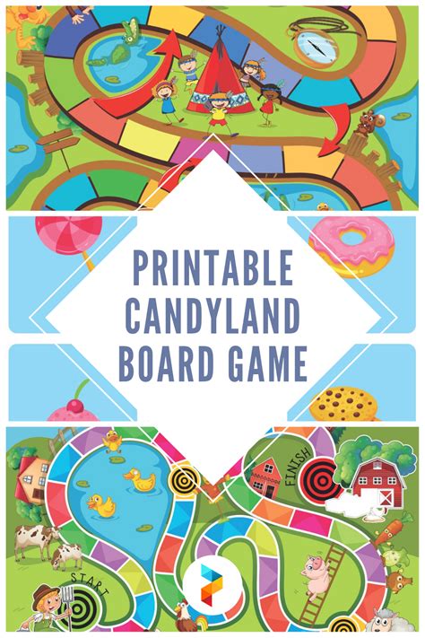 Printable Candyland Cards