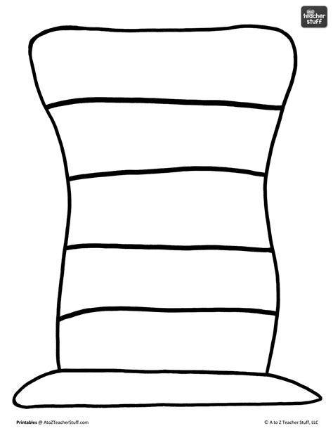 Printable Cat In The Hat Hat