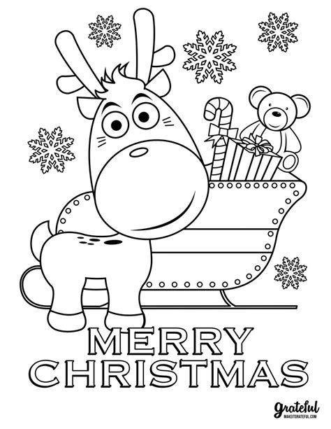 Printable Childrens Christmas Coloring Pages