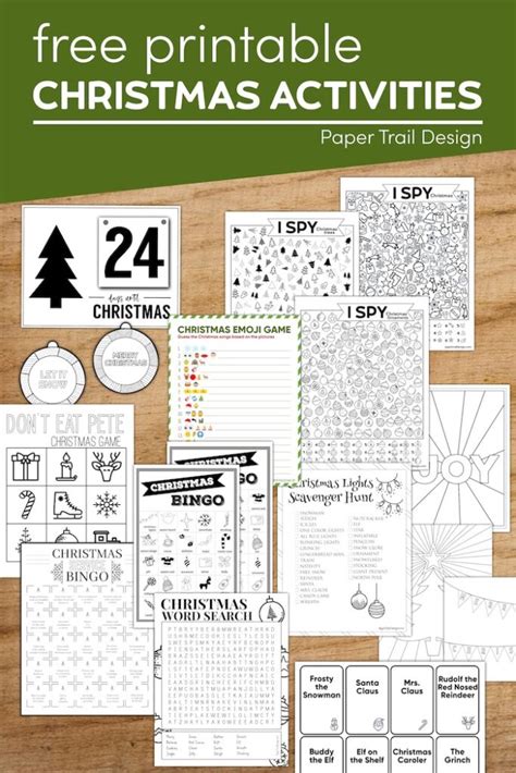 Printable Christmas Activities For Kids