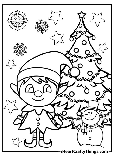 Printable Christmas Coloring Pages For Preschool
