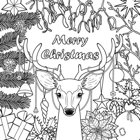 Printable Christmas Pictures To Colour
