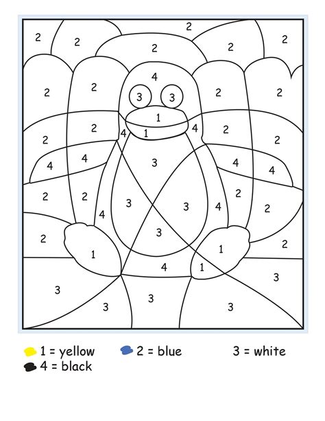 Printable Color By Number Sheets