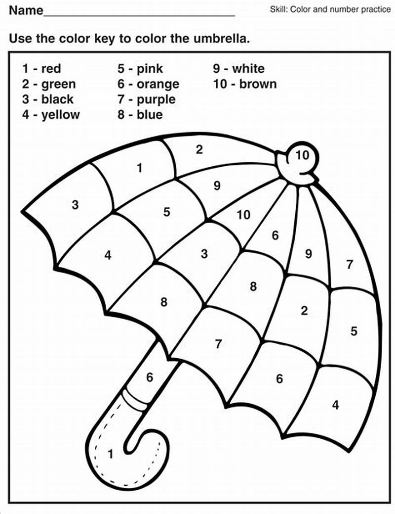 Printable Color By Numbers Coloring Pages