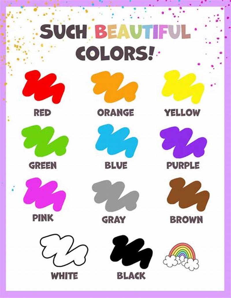Printable Color Chart