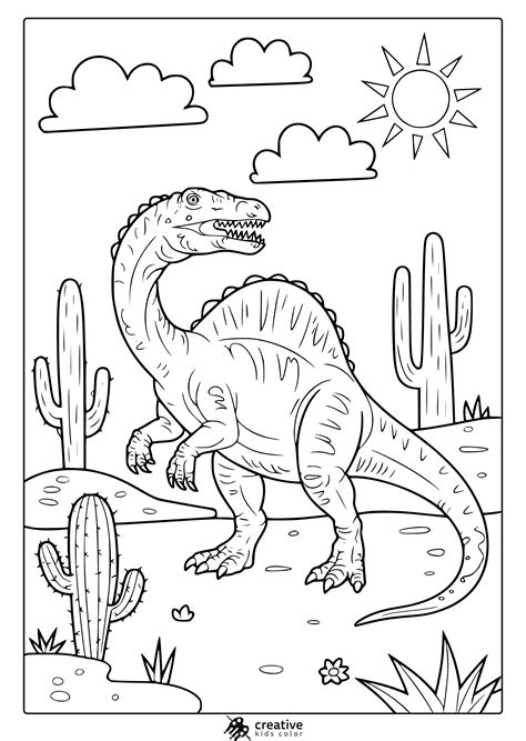 Printable Coloring Pages Dinosaurs