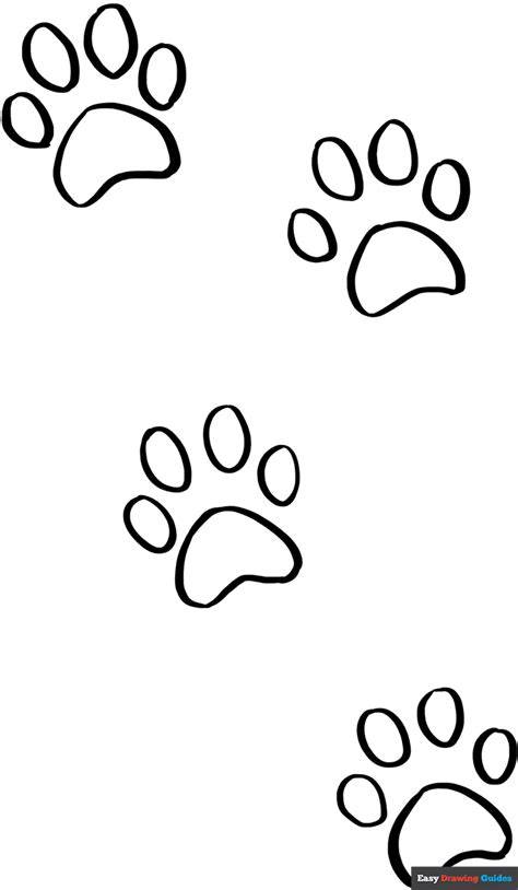 Printable Coloring Pages Of A Cats Paw Print
