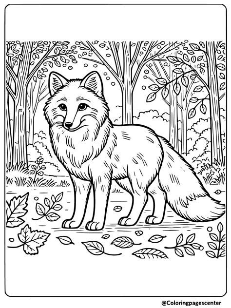 Printable Coloring Pages Of Foxes