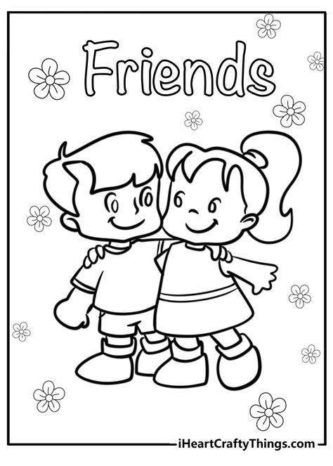Printable Coloring Pages Of Friends