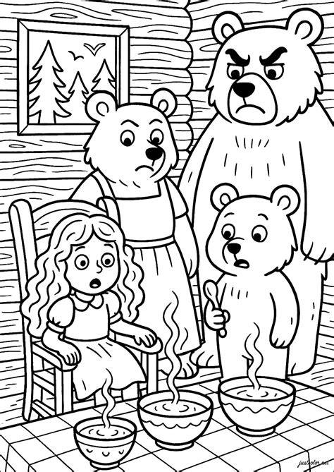 Printable Coloring Pages Of Goldilocks And The Three Bears