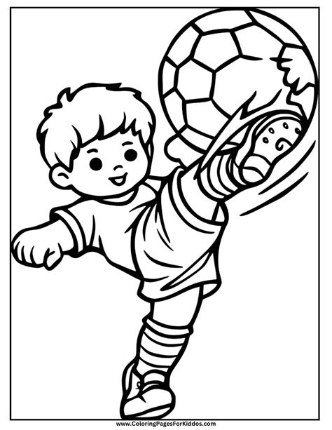Printable Coloring Pages Soccer