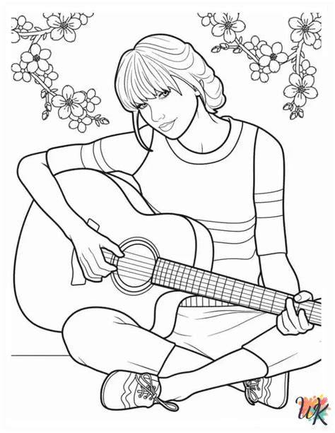Printable Coloring Pages Taylor Swift