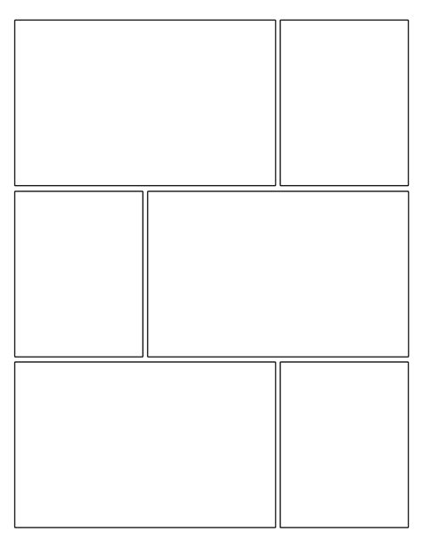 Printable Comic Book Template