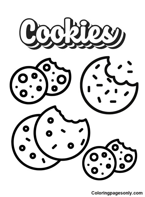 Printable Cookie Coloring Pages