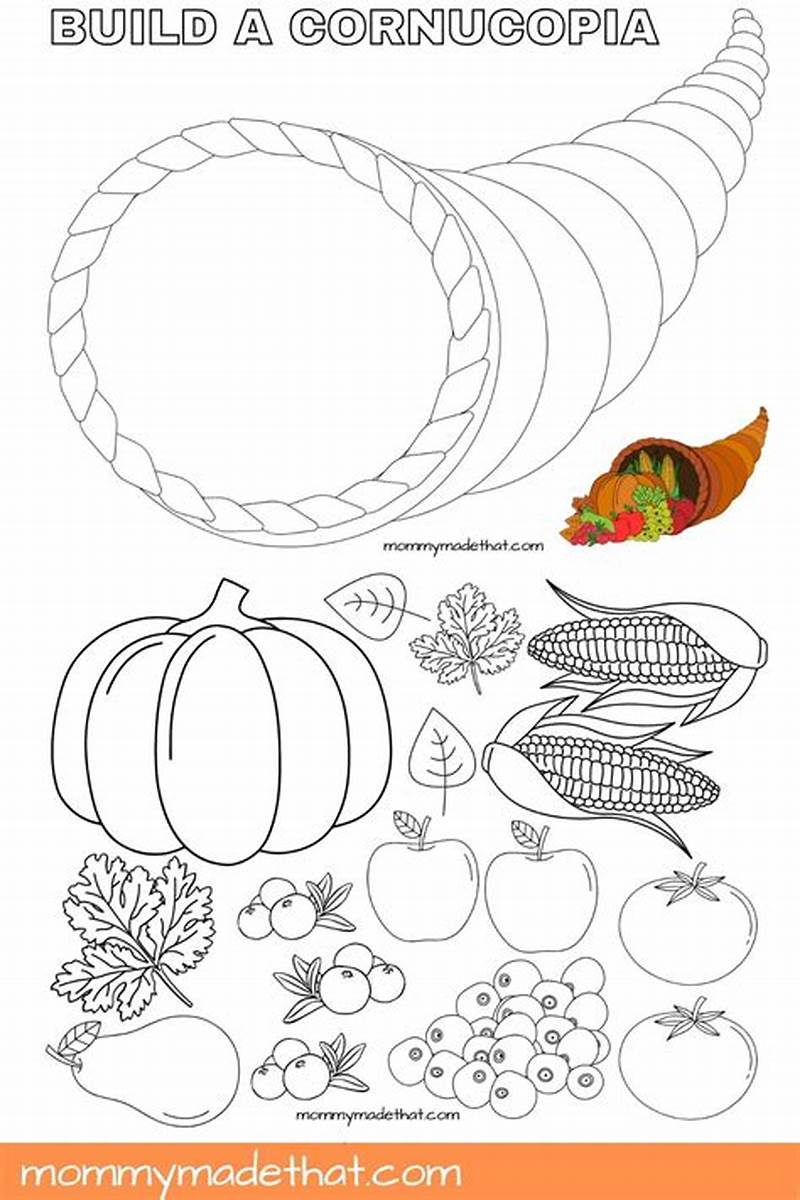Printable Cornucopia Pattern