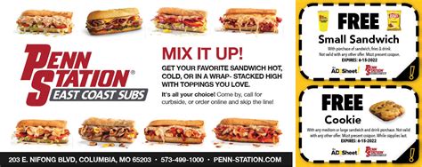 Printable Coupons For Penn Station