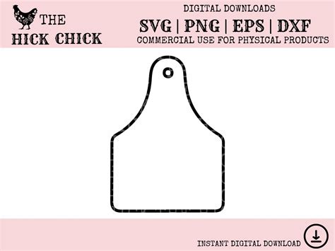 Printable Cow Ear Tag