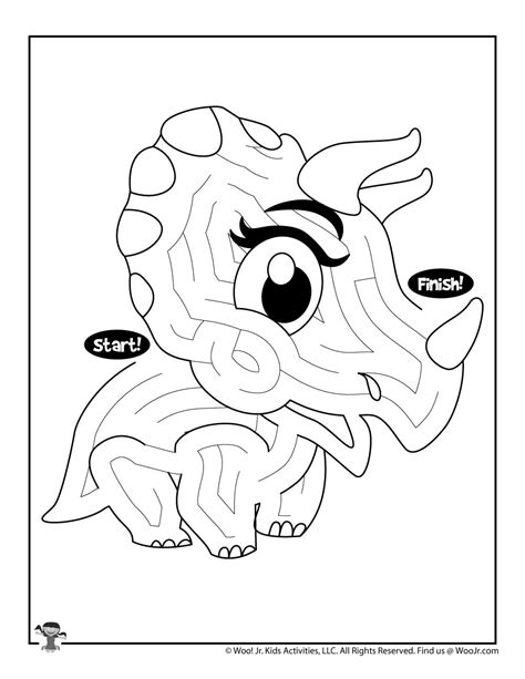 Printable Dinosaur Maze