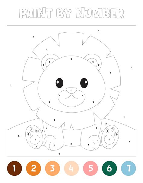 Printable Easy Paint By Numbers