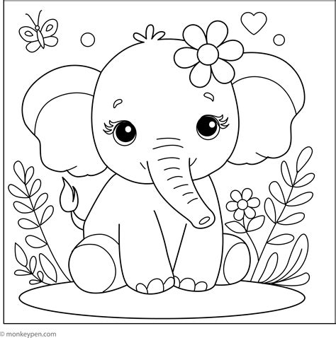 Printable Elephant Pictures