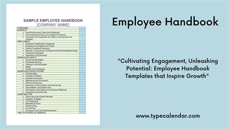 Printable Employee Handbook