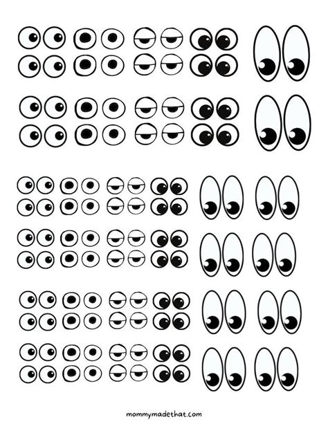 Printable Eyes For Crafts