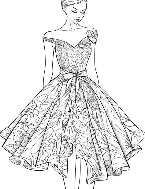 Printable Fashion Coloring Pages For Adults