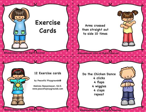 Printable Fitness Cards