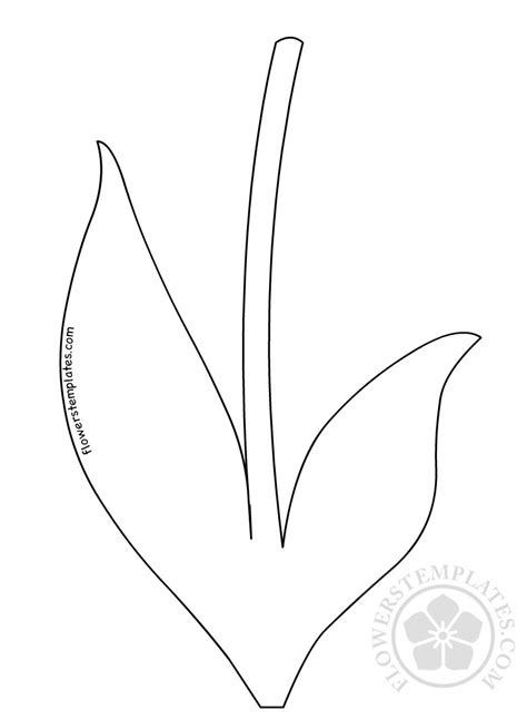 Printable Flower Stem Template