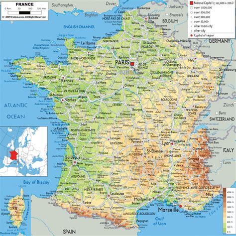 Printable France Map