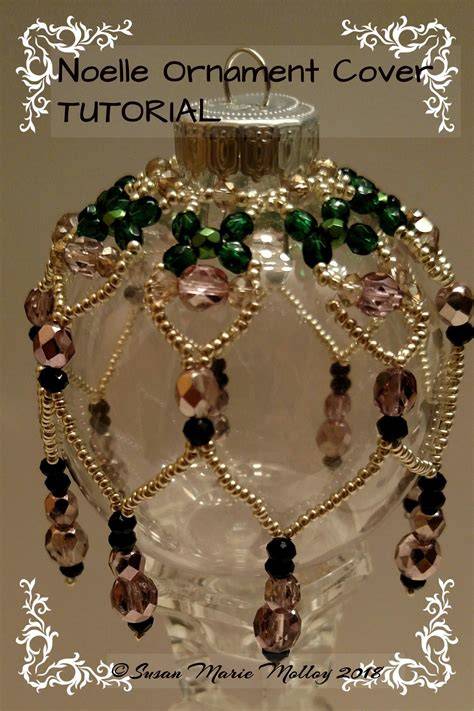 Printable Free Beaded Christmas Ornament Cover Patterns